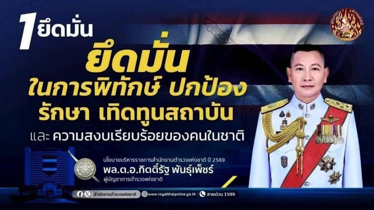 นโยบายสำนักงานตำรวจแห่งชาติ ปีงบประมาณ พ.ศ.2569